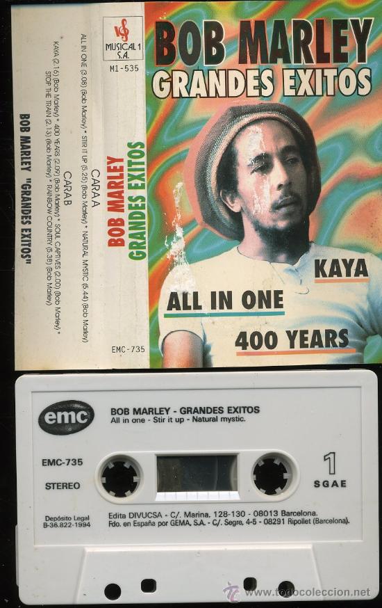 Casetes antiguos: Bob Marley - Grandes Exitos - Casete 1994 - Foto 1