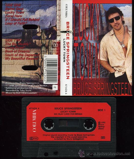 Casetes antiguos: Bruce Springsteen - Lucky Town - Casete 1992 - Foto 1