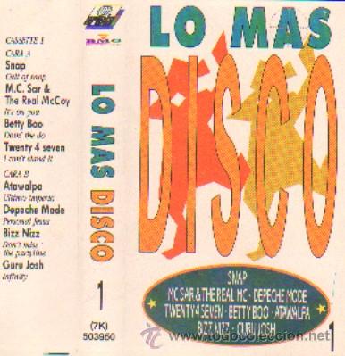 Casetes antiguos: VARIOS  LO MAS DISCO  VOL 1 - Foto 1
