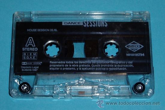 Casetes antiguos: DANCE SESSIONS. MAX MUSIC. 1997. SIN CAR&Aacute;TULA - Foto 1
