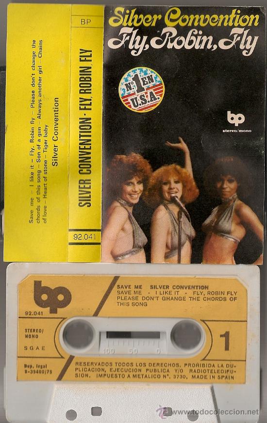 Casetes antiguos: SILVER CONVENTION - Fly, Robin, Fly (CASSETTE ESPA&Ntilde;OL 1976) - Foto 1
