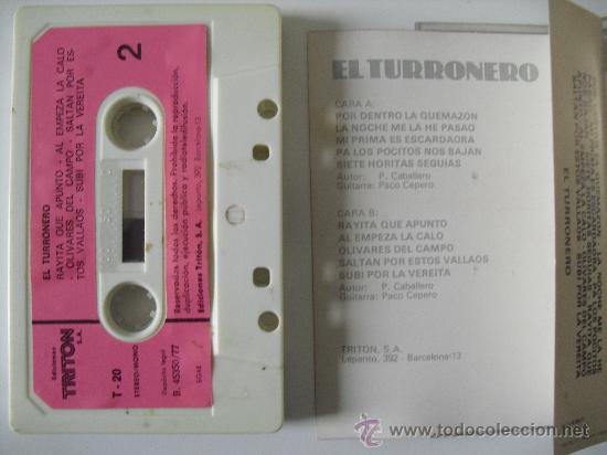 Casetes antiguos: El Turronero, Paco Cepero a la guitarra. - Foto 2