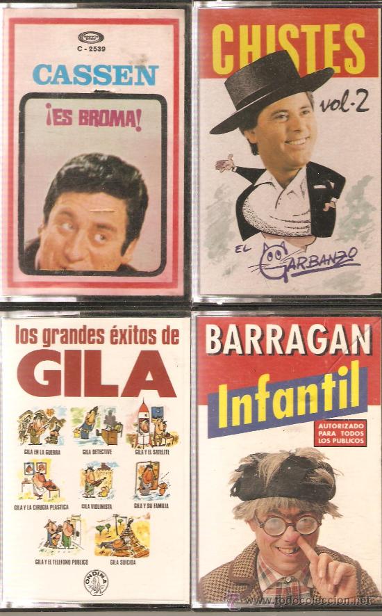 Casetes antiguos: 4 CASETES: CASSEN + GILA + BARRAGAN + EL GARBANZO
