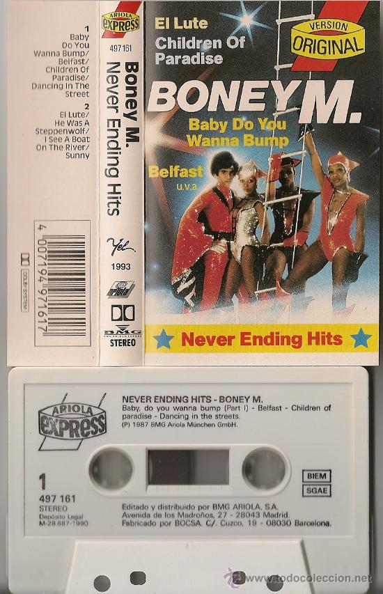 Casetes antiguos: BONEY M. - NEVER ENDING HITS (CASSETTE 1990) - Foto 1