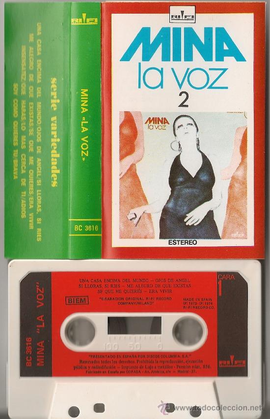 Casetes antiguos: MINA - LA VOZ VOL.2 (CASSETTE ESPA&Ntilde;OL) - Foto 1