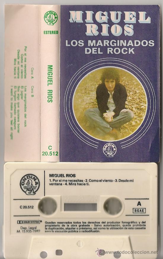 Casetes antiguos: MIGUEL RIOS - LOS MARGINADOS DEL ROCK (CASSETTE) - Foto 1