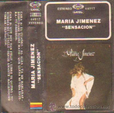 Casetes antiguos: MARIA JIMENEZ  SENSACION  CASE-4940 - Foto 1
