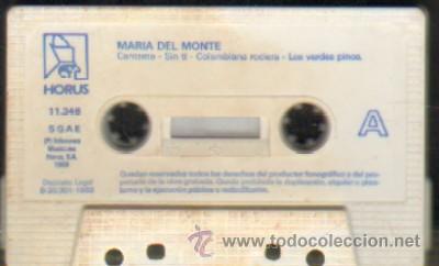 Casetes antiguos: MARIA DEL MONTE CANTAME...CASE-4988 - Foto 1