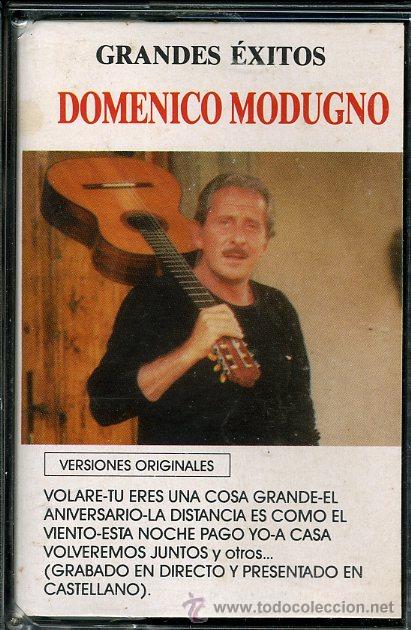 Casetes antiguos: Domenico Modugno - Grandes &eacute;xitos - Casete 1989 - Foto 1