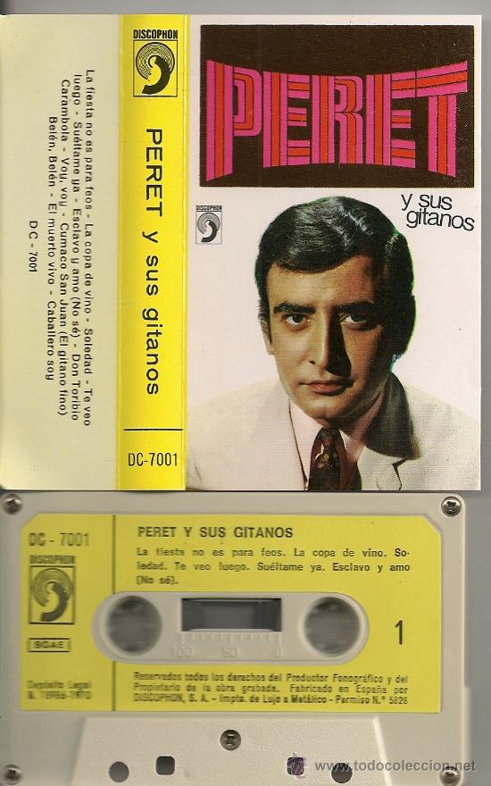 Casetes antiguos: PERET - PERET Y SUS GITANOS (CASSETTE DISCOPHON 1970) - Foto 1