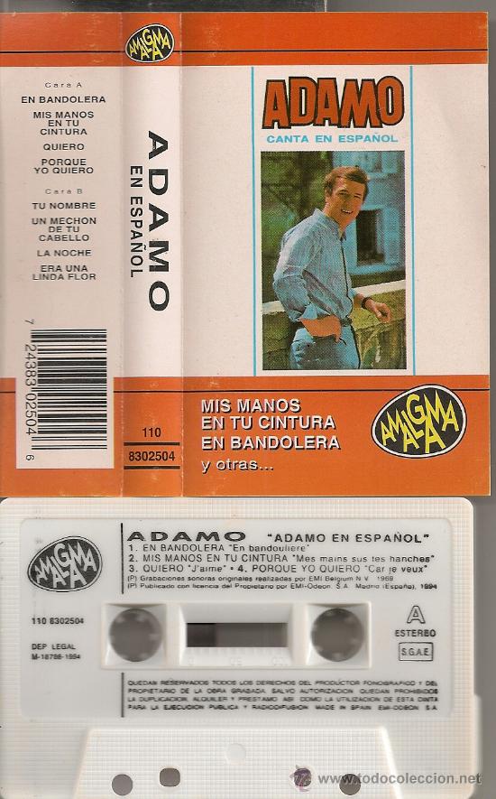Casetes antiguos: ADAMO - CANTA EN ESPA&Ntilde;OL (CASSETTE 1994) - Foto 1