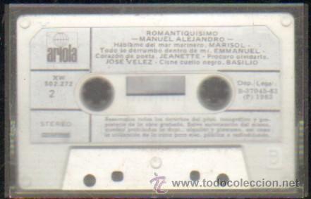Casetes antiguos: ROMANTIQUISIMO - MANUEL ALEJANDRO  CASE-7008 - Foto 1