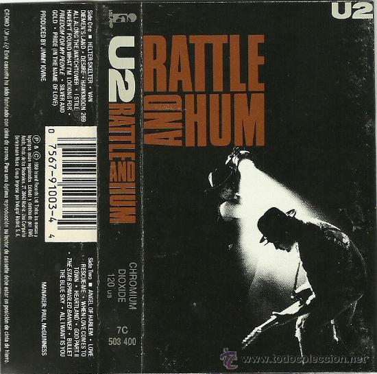 Casetes antiguos: U2 &rdquo;RATLE AND HUM&rdquo; CASETE - Foto 1