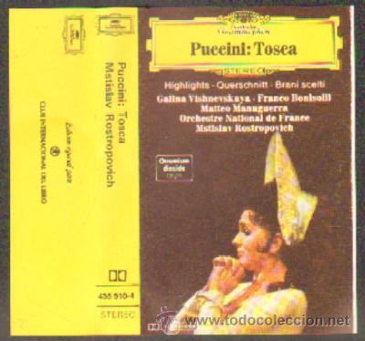 Casetes antiguos: PUCCINI: TOSCA  DIR: ROSTROPOVICH  CASE-9140 - Foto 1