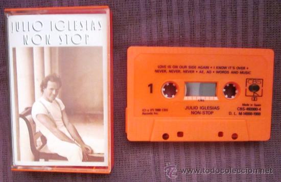 Casetes antiguos: JULIO IGLESIAS - NON STOP - 1988 - Foto 1