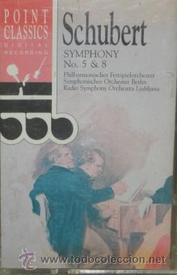 Casetes antiguos: SCHUBERT SYMPHONY  NO. 5 & 8     CASE-9206 - Foto 1