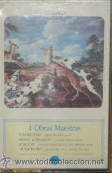 Casetes antiguos: 4 OBRAS MAESTRAS TCHAIKOVSKY  / RIMSKY KORSAKOFF.-.....  CASE-9210