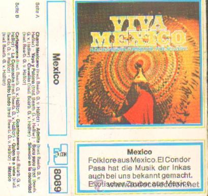 Casetes antiguos: VIVA MEXICO  FOLKLORE AUS MEXICO .   CASE-9301 - Foto 1