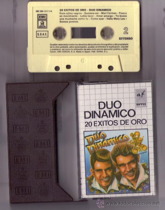 Casetes antiguos: DUO DINAMICO-20 EXITOS DE ORO-1987 - Foto 1