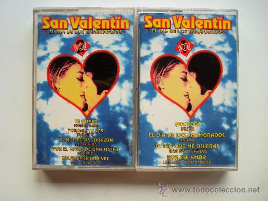 Casetes antiguos: San Valent&iacute;n - El d&iacute;a de los enamorados (2 volumenes) (cinta casete) OFERTA 3X2 ll&eacute;vate 3 paga 2