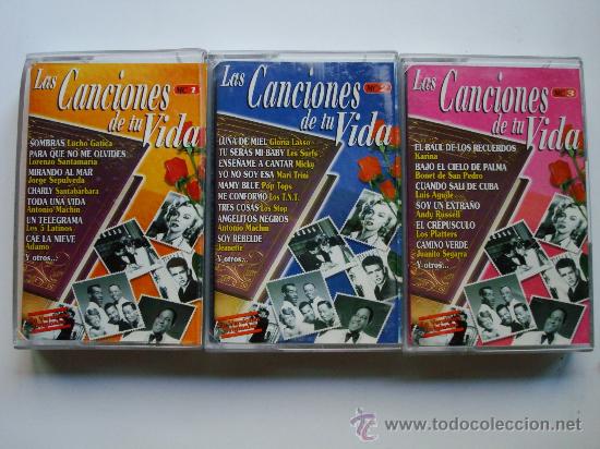 Casetes antiguos: Las Canciones de tu vida (3 volumenes) (cinta casete) OFERTA 3X2 ll&eacute;vate 3 paga 2