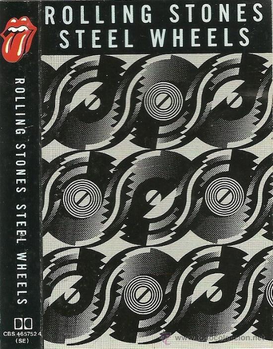 Casetes antiguos: ROLLING STONES &rdquo;STEEL WHEELS&rdquo; CASSETTE - Foto 1