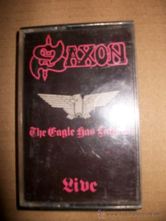 Casetes antiguos: CASSETTE - SAXON - THE EAGLE HAS LANDED - LIVE - Foto 1