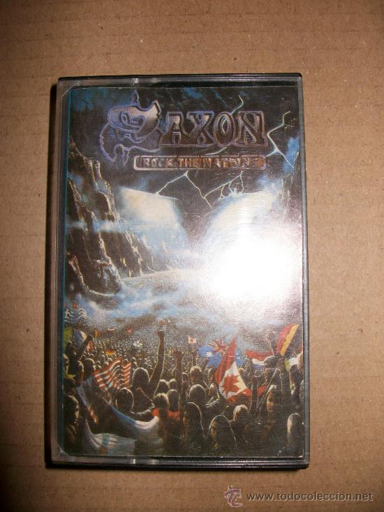 Casetes antiguos: CASSETTE - SAXON - ROCK THE NATIONS - Foto 1