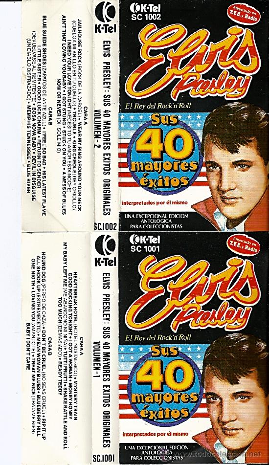Casetes antiguos: ELVIS PRESLEY.SUS 40 MAYORES EXITOS... - Foto 1