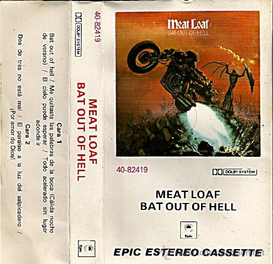 Casetes antiguos: MEAT LOAF.BAT OUT OF HELL - Foto 1