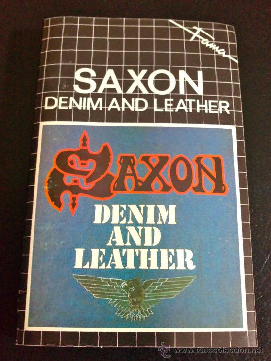 Casetes antiguos: SAXON - DENIM AND LEATHER - CASETE - Foto 1