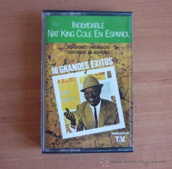 Casetes antiguos: Casete de Nat King Cole - 16 grandes &eacute;xitos - Foto 1
