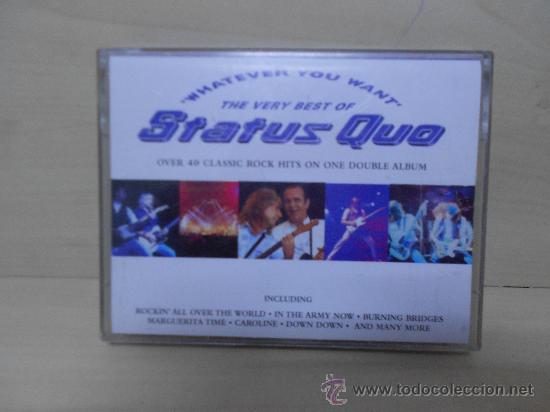 Casetes antiguos: ESTUCHE DE DOS CINTAS DE LOS STATUS QUO  40 EXITOS DEL GRUPO - Foto 1