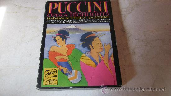 Casetes antiguos: PUCCINI - OPERA HIGHLIGHTS DOBLE CASETE - Foto 1