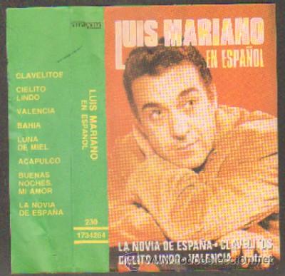 Casetes antiguos: LUIS MARIANO EN ESPA&Ntilde;OL  CASE-10830 - Foto 1