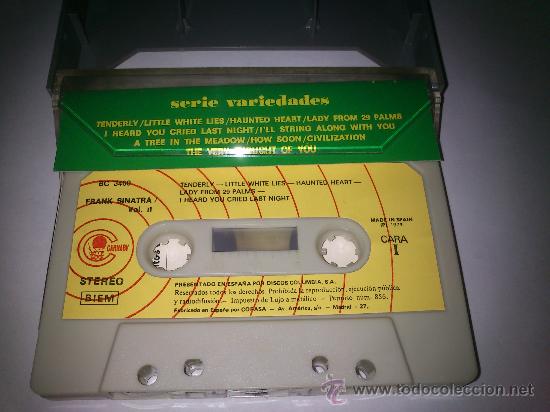 Casetes antiguos: Antiguo Cassette Los &eacute;xitos de Frank Sinatra / Vol II - Foto 3