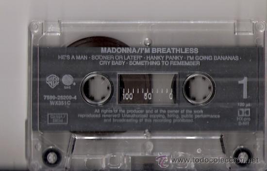 Casetes antiguos: Madona. Im Breathless. Dick Tracy. - Foto 3