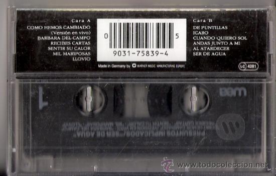 Casetes antiguos: Ser de Agua. Presuntos Implicados. Cassette. - Foto 4