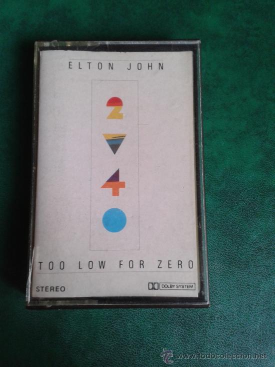 Casetes antiguos: Casete Cassete Elton John Too low for zero - Foto 1