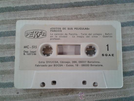 Casetes antiguos: PARCHIS  (exitos de sus peliculas) sin caratula - Foto 1