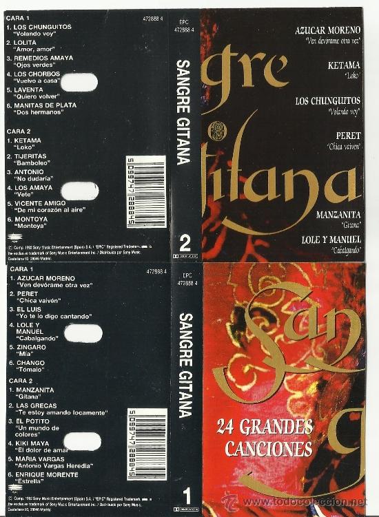 Casetes antiguos: sangre gitana doble casete espa&ntilde;a 1992 - Foto 1