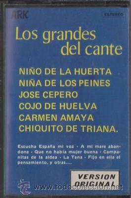 Casetes antiguos: LOS GRANDES DEL CANTE. VERSION ORIGINAL.   CASE-11062 - Foto 1