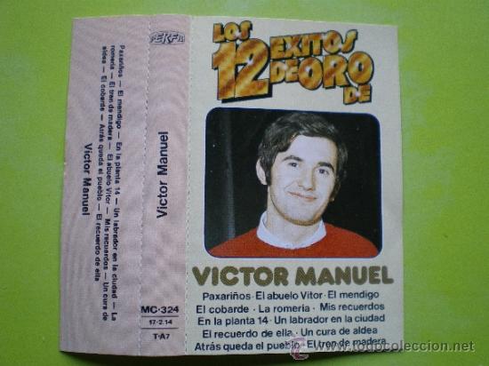 Casetes antiguos: CASETE / VICTOR MANUEL 12 EXITOS DE ORO - Foto 1