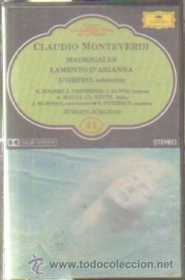 Casetes antiguos: CLAUDIO MONTEVERDI. N&ordm;41. CASE-16954 - Foto 1