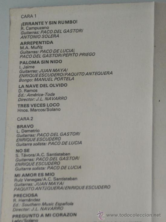 Casetes antiguos: CASETE - BAMBINO . A&Ntilde;O 1977 . - Foto 2