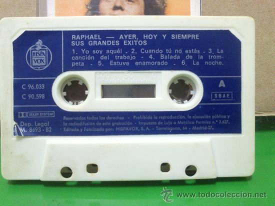 Casetes antiguos: RAPHAEL----------RAPHAEL ------Y----- AYER HOY Y SIEMPRE - Foto 5