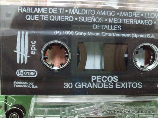 Casetes antiguos: LOS PECOS. 30 GRANDES EXITOS. - Foto 2