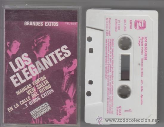 Casetes antiguos: Los Elegantes cassette Grandes &Eacute;xitos 1987 Zafiro - Foto 1