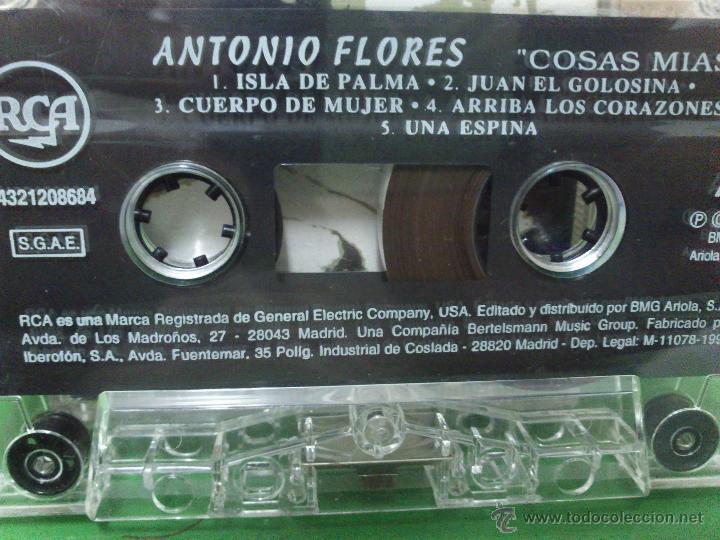 Casetes antiguos: ANTONIO FLORES ------------------COSAS MIAS. - Foto 2