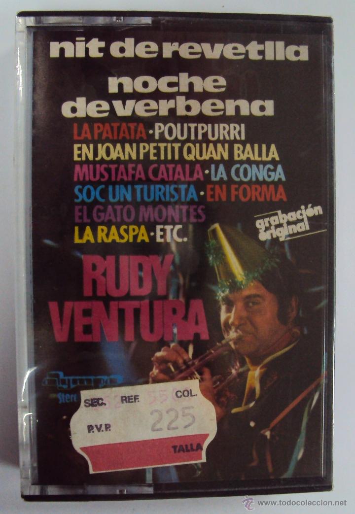 Casetes antiguos: RUDY VENTURA Y SU TROMPETA: NOCHE DE VERBENA (NIT DE REVETLLA) OLYMPO. PRECINTADA